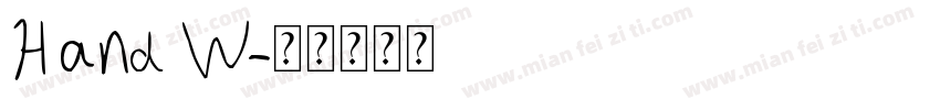 Hand W字体转换